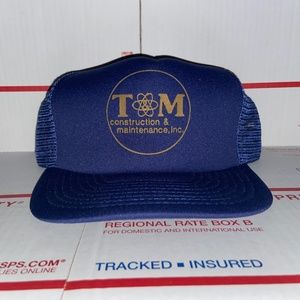 T&M TM T and M Construction & Maintenance mesh Trucker Hat Snapback Company Inc.